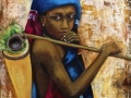 Suspicious African Girl